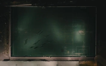 Free Video Stock top view of football courts at night