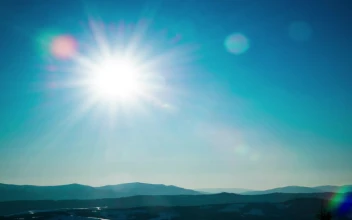 Free Video Stock tour of the sun through the sky until dusk