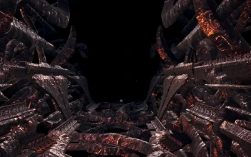 Free Video Stock touring the interior of an alien ship