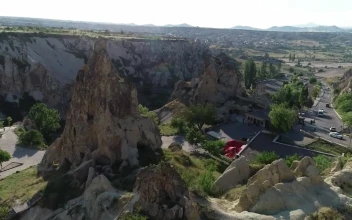 Free Video Stock towering rock formations