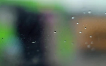 Free Video Stock traffic behind a rainy car window