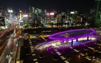 Free Video Stock traffic of a modern and huge city at night