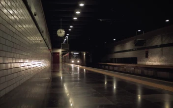 Free Video Stock train arriving to a subway station