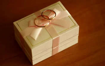 Free Stock Video Wedding Rings On Its Box