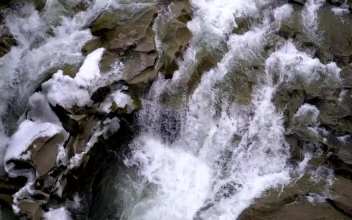 Free Stock Video Water Flowing Through The Rocks In The Mountain
