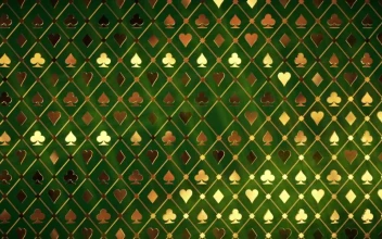Free Stock Video Wall With Golden Poker Concept In Casino