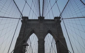 Free Stock Video Walking Down The Corridor Of The Brooklyn Bridge