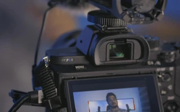 Free Stock Video Vlogger Recording With His Camera
