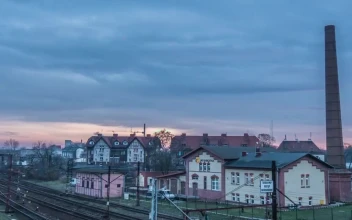 Free Stock Video View Of The Town Houses From The Moving Train