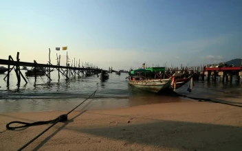Free Stock Video View Of A Port On The Beach Seen From The