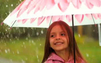 Free Stock Video Very Happy Girl Jumping In The Rain