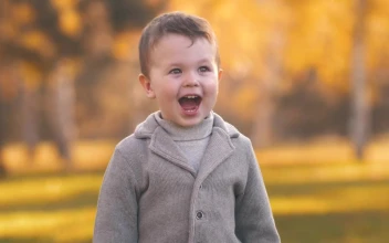 Free Stock Video Very Cheerful Child Smiling In The Autumn Park