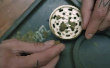 Free Stock Video Using The Weed Grinder