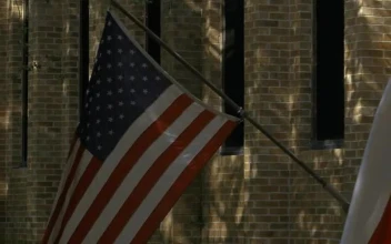 Free Stock Video Usa And Texas Flags Waving At A State Building