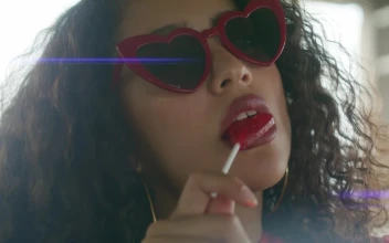 Free Stock Video Urban Woman With Heart Shaped Sunglasses