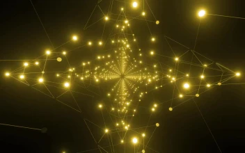 Free Stock Video Undergoing Stars Made Of Lines And Dots Of Light