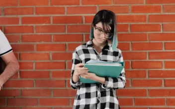 Free Stock Video Two Young People Studying Standing Leaning Against A Wall In