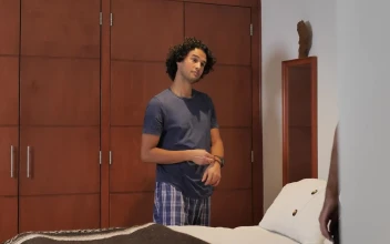 Free Stock Video Two Male Lgbtq Couple Getting Into Bed Before Going To