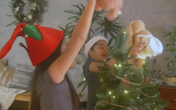Free Stock Video Two Little Girls Playing With Their Christmas Presents
