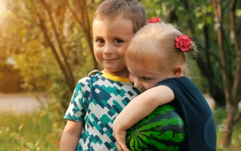 Free Stock Video Two Little Boy And Girl Hugging In Nature