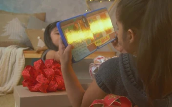 Free Stock Video Two Girls Playing With Their Christmas Gifts