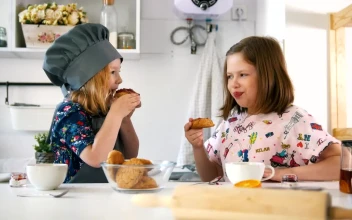 Free Stock Video Two Girls In A Kitchen Eating Fresh Cookies