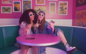 Free Stock Video Two Girls Dancing In A Retro Restaurant