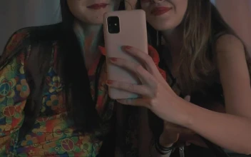 Free Stock Video Two Friends Dressed Up For Halloween Taking A Selfie