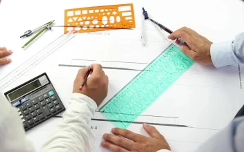 Free Stock Video Two Architects Working On An Architectural Plan