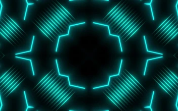 Free Stock Video Turquoise Blue Lights Moving In Patterns In A Prism