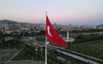Free Stock Video Turkey Flag Waving On Top Of A City