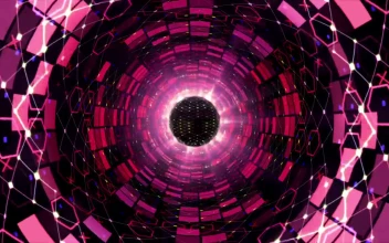Free Stock Video Tunnel With Walls Of Lights With Pink Twinkling Shapes