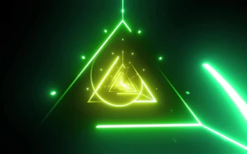Free Stock Video Tunnel With Spiral Lines And Triangles In Green