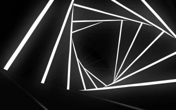 Free Stock Video Tunnel Of Triangles Lighting Up
