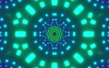 Free Stock Video Tubes Of Phosphorescent Colored Light Patterns