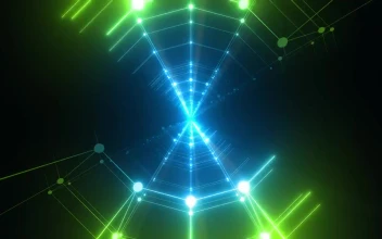 Free Stock Video Tube Made Of Dots And Lines Of Lights