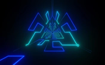Free Stock Video Triangular Tunnel With Blue Lights In Its Walls