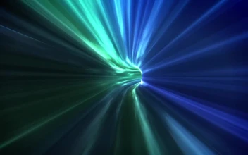 Free Stock Video Traveling Through A Luminous Worm Tunnel