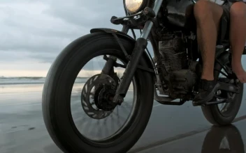 Free Stock Video Travelers On A Motorcycle By The Sea