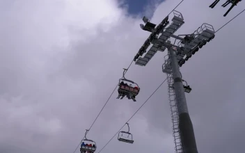 Free Stock Video Zooming In At Ski Lift Tower