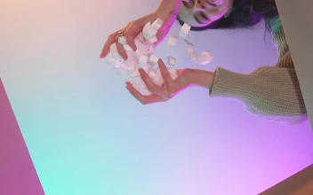 Free Stock Video Young Woman Pouring Packing Filler Into A Box