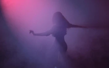 Free Stock Video Young Woman Dancing Under A Cloud Of Smoke And A