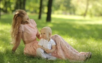 Free Stock Video Young Mother Caresses Her Son In The Park