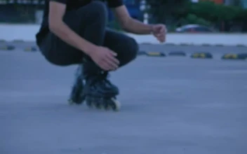 Free Stock Video Young Man Skating In A Parking Lot