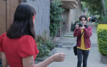 Free Stock Video Young Man Filming A Girl Dancing In The Street