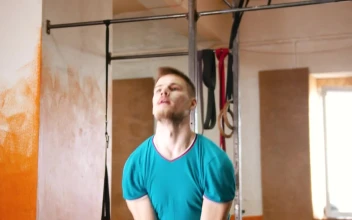 Free Stock Video Young Man Exercising With A Kettlebell