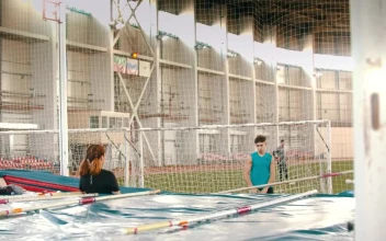 Free Stock Video Young Man Doing A Pole Vault In A Workout