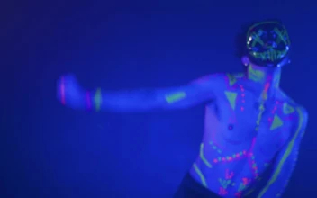 Free Stock Video Young Man Dancing In A Dark Spot With Party Lights