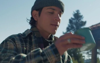 Free Stock Video Young Hiker Drinking Coffee
