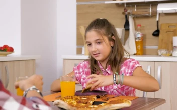 Free Stock Video Young Girl Eating A Pizza